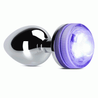 Anal Plug Metal with Multi Color Lights